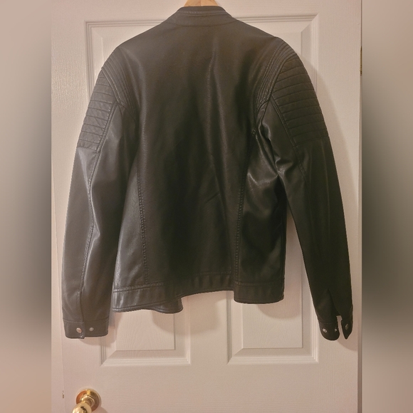Men's Leather Guess Jacket - Picture 2 of 3